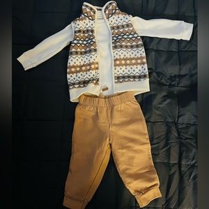 Three Piece Camel Outfit